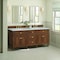 James Martin Vanities 72''Double Vanity, Mid-Century Walnut w/ 3 CM Victorian Silver Quartz Top 424-V72-WLT-3VSL - alternate 6